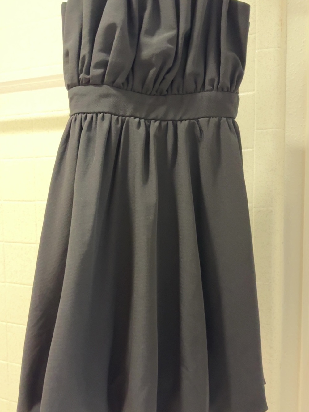 Girls Black Strapless Party Dress